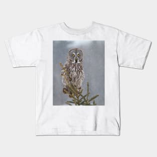 Great Grey Owl Kids T-Shirt